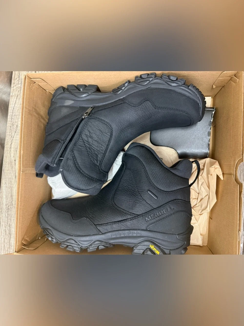 Merrell Coldpack 3 Thermo Tall Zip Waterproof, Black size 12
